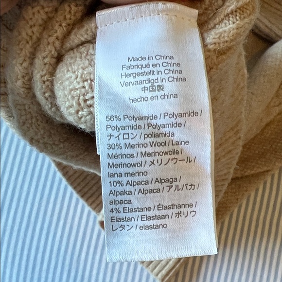 J. Crew Women's Tan Cable Knit Sweater - Picture 5 of 5